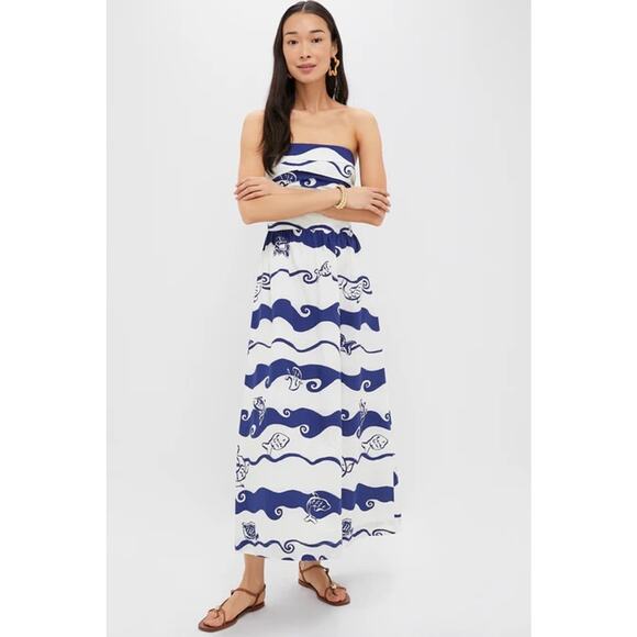 DRESS TO Paint Print Maxi Dress L NWT Retail $198 - Picture 1 of 5